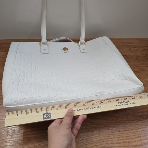 Tommy Hilfiger Women's White Tote Logo Shoulder Bag One‎ Size NEW *Please Read - Picture 13 of 16